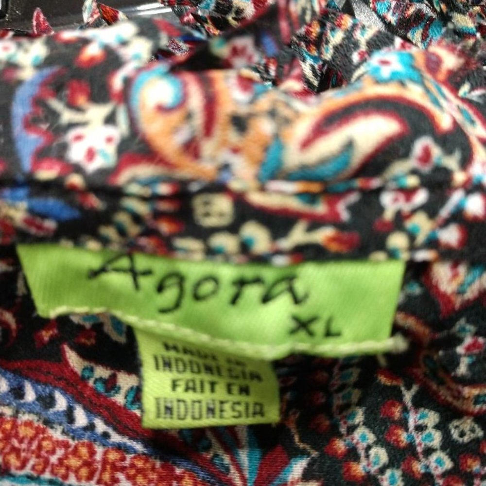 Agora Women's Top Confetti Fringe XL - Picture 5 of 10